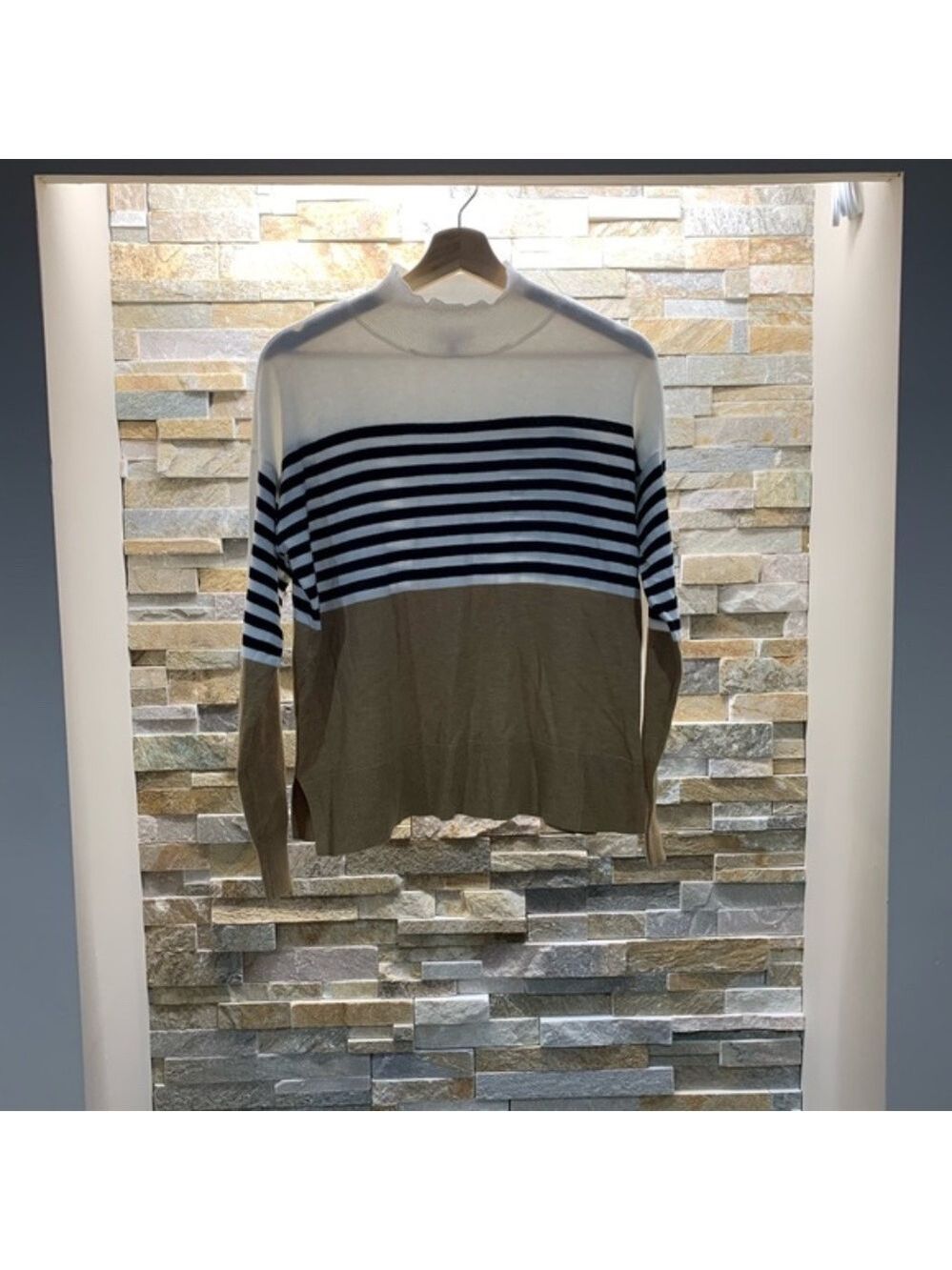 COURT & ROWE Stripe Colorblock Sweater - Picture 9 of 10
